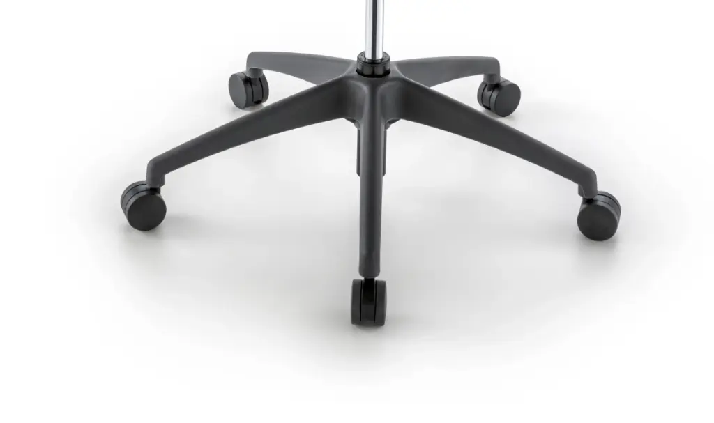 Silla Director Modelo Moon, Brazos 4D, soporte lumbar ajustable, syncrom activado por peso, columna ajustable, patas de nylon grafito