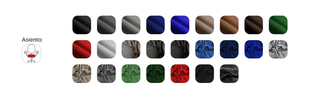 Silla de oficina blanca Staff Vibe pata cromada