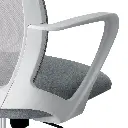 Silla de oficina negra Staff Vibe pata aluminio