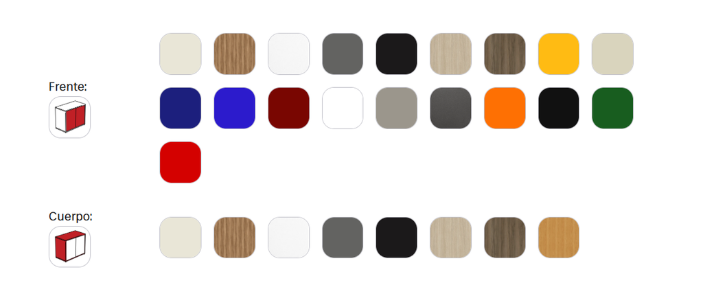 Cajonera Colgante de 2 cajones. 