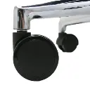 Silla Boss Presidente Patas de Aluminio, Asiento y Respaldo en Simil Cuero, Brazos Fijos. 