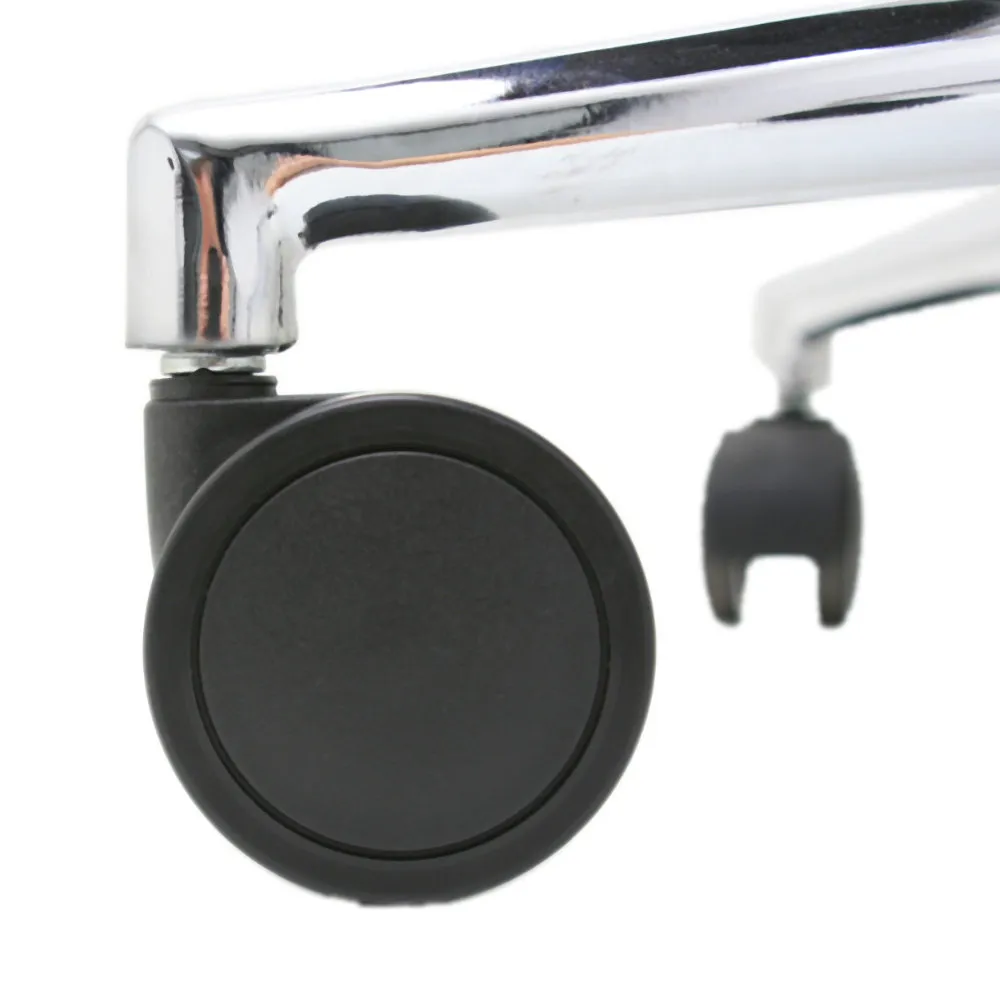 Silla Boss Director Patas de Nylon, Asiento y Respaldo en Simil Cuero, Brazos Fijos. 