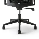 Silla Boss Director Patas de Nylon, Asiento y Respaldo en Simil Cuero, Brazos Fijos. 