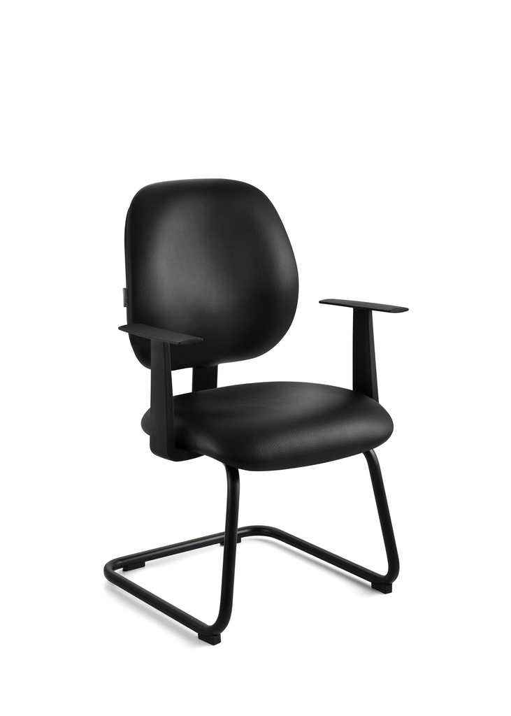 Silla Interlocutor Modelo Labore patas de nylon, Brazos Fijos 