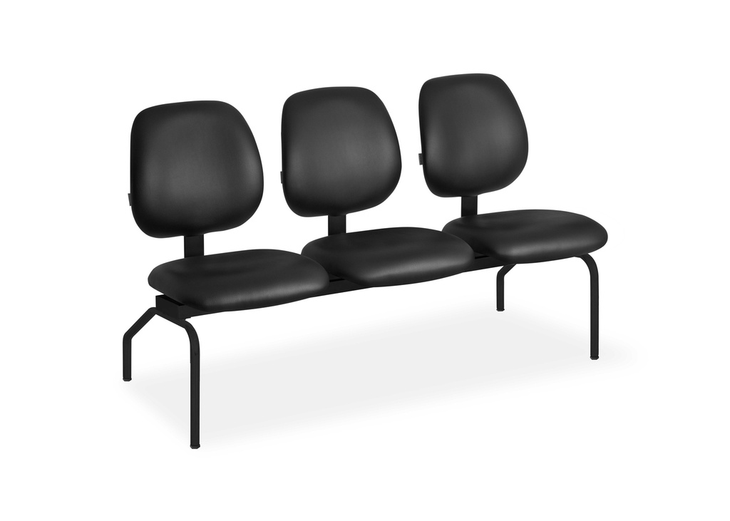 Tandem Modelo Labore de 3 Lugares patas de nylon 