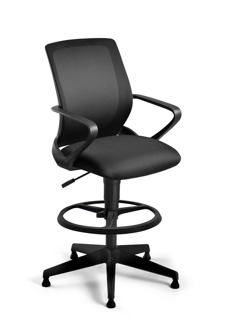 Silla Cajero modelo Vibe, patas de nylon con zapatas 