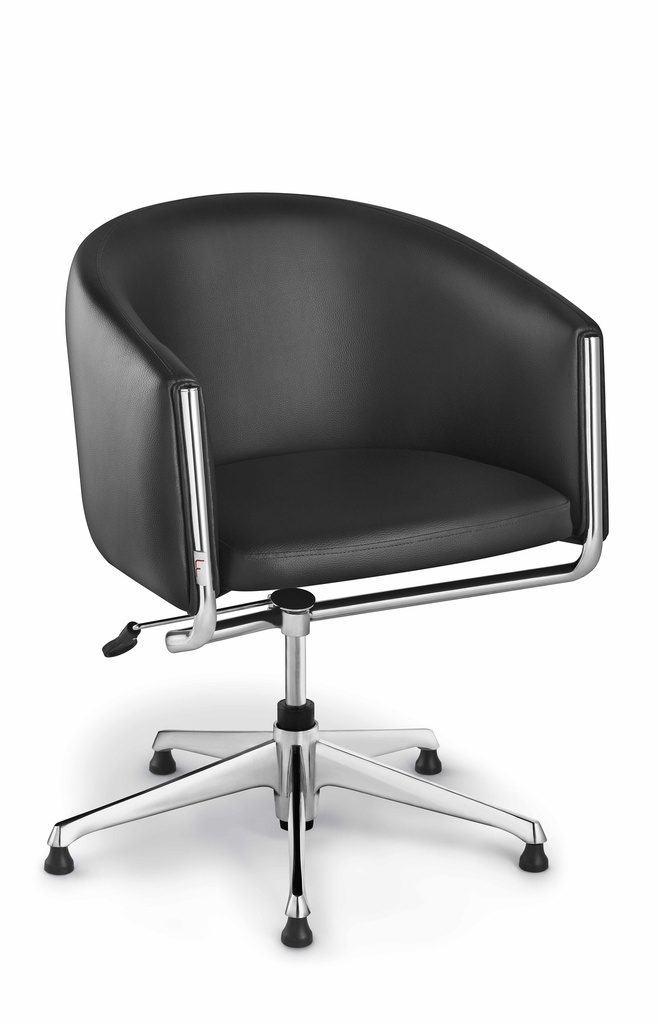 Poltrona Giratoria Modelo Imagem Patas de Aluminio 