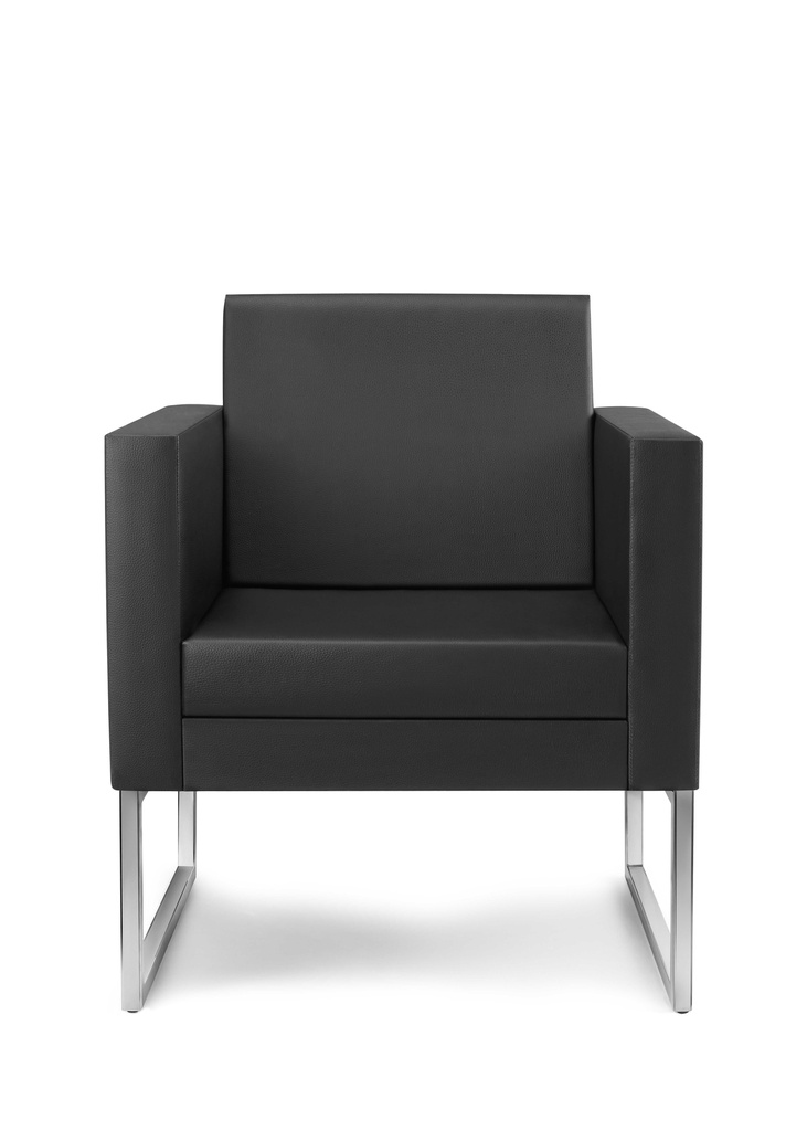 Poltrona Modelo Lift Patas Cromadas 